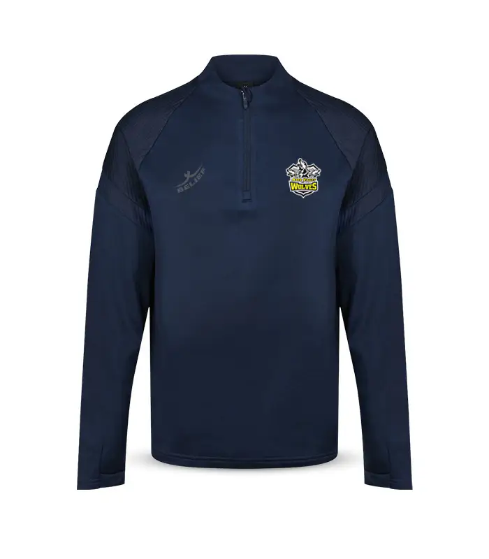Kin 1/4Zip Mid Layer Aber Valley Wolves RLFC