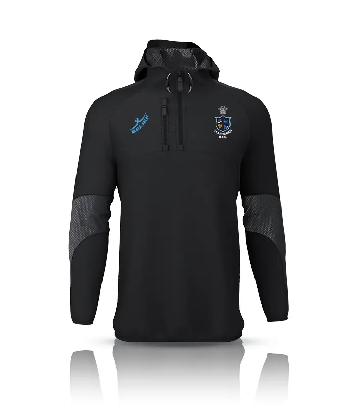 1/4 Hooded jacket Llanharan RFC Junior