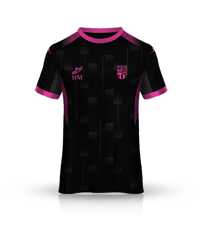Kids Sub Tee Pink Pontypridd AFC